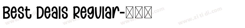 Best Deals Regular字体转换